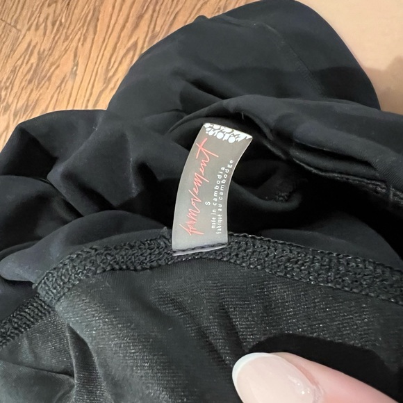 Free People Movement Black One-Shoulder Onesie - Picture 3 of 3